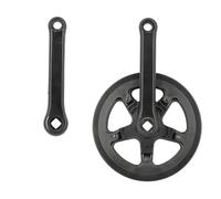 Pédalier mono axe carre double flasque Sélection Sélection CGN Cycle City 38D L152 Noir