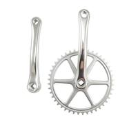 Pedalier monovitesse City 44d l170 lasco alu Argent 3.32 (axe Carre)