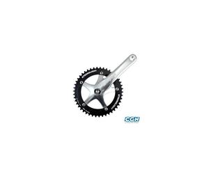 Pedalier Monovitesse/Piste 46d L170 Strong Track 2000 Alu Noir (Axe Carre) Multicolore