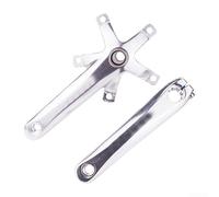 Pédalier pliable en alliage d'aluminium creux intégré, longueur 170 mm, design à 5 bras 130BCD pour pièces de mise à niveau de vélo (argenté)