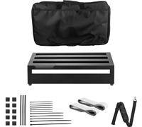 Pédalier pour guitare - 508 x 280 mm - alliage d'aluminium - 1 kg - Pédalier pour effets de guitare - avec étui de transport et velcro