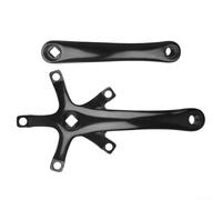 Pédalier pour vélo à trou carré 130BCD 165 mm - Alliage d'aluminium 7075 pour Brompton pliable pour vélo et route pour vélo - Prend en charge un plateau simple ou double - Noirs
