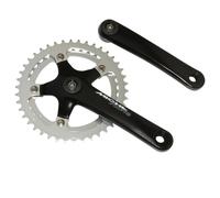 Pédalier route alu axe carré Miche 9-10V. 155 mm 42-36 Noir