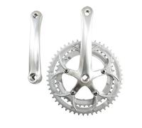 Pedalier Route Compact 52-42d l170 d110 Argent 8/9/10v (axe Carre 113mm)