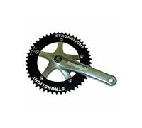 Pedalier route piste track 2000 jis 165mm plateau 46d. 11-8 (fixie - singlespeed) (axe carre 107mm) plateau diam 144