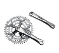 Stronglight - Pédalier VTT Compact 28/38/48 Dents - Aluminium 170mm - Acier - Argenté