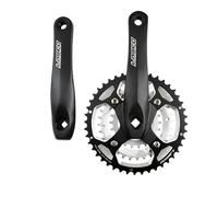 Pedalier Vtt Triple 44-32-22d L170 Alu Lasco Noir/Argent Compatible 9v. (Axe Carre 110) Multicolore