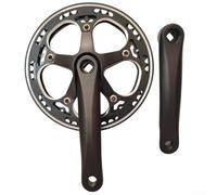 Pédalier Vélo 170mm Alliage Léger pour Route pour vtt Pédalier | Alliage aluminium léger, trou carré standard, compatible 9-11 vitesses, montage pour facile, mat(52T 152mm)