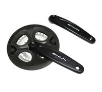 Pédalier VTT alu avec pare-chaine P2R Noir