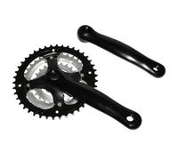 Pédalier VTT alu P2R 7-8V. 170 mm 42-34-24 Noir