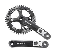 Pédalier VTT, Pédalier MTB à cône carré avec Bras de 170mm 104 BCD, Compatible avec Les vélos Mono-Vitesse et Les vélos 8/9/10/11 Vitesses, optionnel 32T/34T/36T/38T/40T/42T Chainring Crank Set