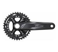 Shimano Deore M4100 Boost Hollowtech Ii Crankset Noir 170 mm / 36/26t Black