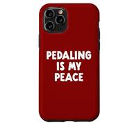 Pedaling is My Peace Vélo d'équitation Coque pour iPhone 11 Pro