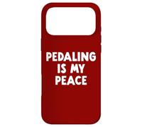 Pedaling is My Peace Vélo d'équitation Coque pour iPhone 17 Pro Max