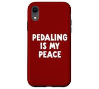 Pedaling is My Peace Vélo d'équitation Coque pour iPhone XR