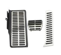 Pedalset Voiture Pour VW Pour Jetta MK6 2012-2017 Coussinets Pédale Gaz Carburant Repose-pied Mort À MT Couverture Pédales Voiture LHD(AT WITH REST)