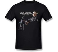 PEDD Men's Alan Jackson Angels and Alcohol T-Shirt Black Manches Courtes(Medium)