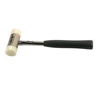 Peddinghaus 5037050040 Maillet en Nylon avec Manche en Tube d'Acier, Blanc/Noir, Ø 40 mm
