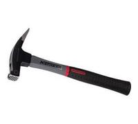 Peddinghaus 5129280001 Xstriker Marteau de plafonneurs face raboteux magnétique avec manche en fibre de verre, Noir/Gris, 570g