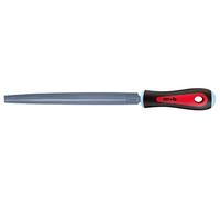 Peddinghaus 910208201 Lime de mécanique demi-ronde coupe 2 avec manche-Nertech, Argent/noir/rouge, 200 mm