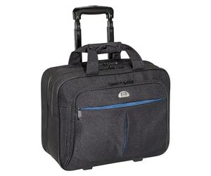 PEDEA Business Trolley Premium Air Valise à roulettes pour Ordinateur Portable jusqu'à 17,3 Pouces (43,9 cm) avec Compartiment pour nuitée, Noir