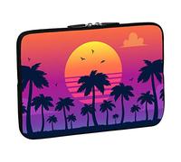 PEDEA Design Étui de Protection pour Ordinateur Portable jusqu'à 17,3 Pouces Motif Carte Globale Marron