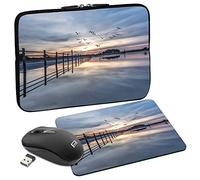 PEDEA Design Étui de Protection pour Ordinateur Portable jusqu'à 17,3 Pouces Motif Carte Globale Marron