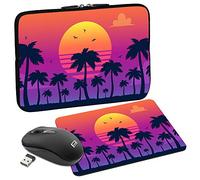 PEDEA Design Étui de Protection pour Ordinateur Portable jusqu'à 17,3 Pouces Motif Carte Globale Marron