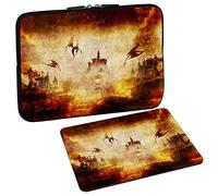 PEDEA Design Housse de Protection pour Ordinateur Portable jusqu'à 15,6" Dragon ́s Castle