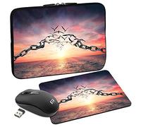 PEDEA Design Pochette Ordinateur, Étui de Protection pour Ordinateur Portable jusqu'à 13,3'' Motif Carte Mondiale Marron