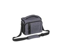 PEDEA Sacoche pour Appareil Photo *Fashion* Gris 26 x 19 x 16cm (LxHxP) - pour réflex - Sacoche pour Appareil Photo Grande Taille - Sac à bandoulière pour caméra - pour Appareil système