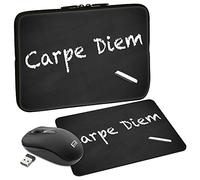 PEDEA Étui Design 10 Souris + Pad Carpe Diem
