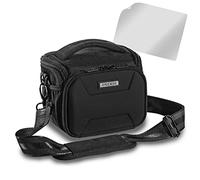 PEDEA Étui pour Appareil Photo Reflex numérique Panasonic Lumix DMC-G2 Pentax K-S2 Ricoh GR II Sony Alpha 68 Canon EOS 6D Mark II 80D 750D 800D 1000D 4000D Noir Taille L