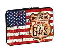 PEDEA Housse de néoprène pour pc portable de 13.3" (33,7cm) Stars And Stripes
