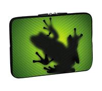 PEDEA Housse de néoprène pour pc portable de 15.6" (39,6cm) Green Frog