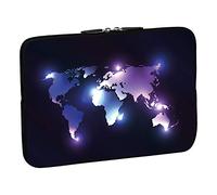 PEDEA Housse de néoprène pour pc portable de 17.3" (43,9cm) Dark World