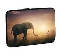 PEDEA Housse de Protection Design pour Ordinateur Portable jusqu'à 17,3" (43,9 cm) - Motif Carte du Monde - Marron