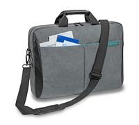 PEDEA Housse pour ordinateur portable "Lifestyle" Étui pour ordinateur portable jusqu’à 15,6 pouces (39,6 cm) Sacoche à bandoulière, gris