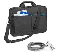 PEDEA Housse pour ordinateur portable "Lifestyle" Étui pour ordinateur portable jusqu’à 17,3 pouces (43,9 cm) Sacoche à bandoulière, avec cadenas inclus, noir