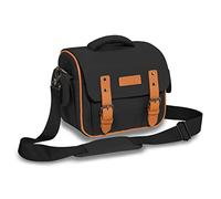 PEDEA Sacoche pour Appareil Photo DSLR Vintage Sac Photo pour Appareil Photo réflex Protection Contre la Pluie étanche, bandoulière et Compartiments pour Accessoires, Taille XL Noir
