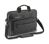 PEDEA Sacoche pour ordinateur portable URBAN-NICE Sacoche à bandoulière pour notebook avec compartiment pour tablette, gris 17,3 pouces