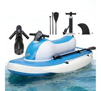 pedenencelia 2026 Nouveau Jet Boat/Scooter sous-Marin Gonflable 3-en-1, Télécommande 10 Vitesses, Batterie 10 000/16 000 Mah, 7 À 11 Km/H - Mode Plongée 40 M, Capacité 200 Kg 700W