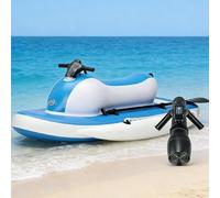 pedenencelia Bateau À Réaction Gonflable Électrique 3-en-1 Modèle 2026 - Moteur Brushless 500 W/700 W, Télécommande À 10 Vitesses, Batterie 10 000/16 000 Mah, 7 À 11 Km/H, Capacité De 200 Kg 500W