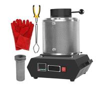 pedenencelia Four De Fusion d'or Amélioré 2026 1800 W | Four Intelligent 2102 °F | Creuset en Graphite Inclus | Kit De Four De Fusion | Convient pour La Fonte d'or, d'argent, De Cuivre 3kg-Black