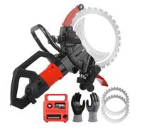 pedenencelia Scie Circulaire À Béton 16 Po,Moteur en Cuivre Pur De 8 980 W Et 3 000 TR/Min|Profondeur Coupe 11,4 Po,Scie Circulaire Électrique avec 2 Lames Et Moufle