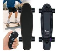 pedenencelia Skateboard Électrique, Longboard Électrique, avec Télécommande LED Améliorée, Vitesse Maximale De 40 Km/H, 4 Vitesses, Longboard Cruiser - pour Adultes Et Adolescents,A