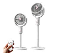 Pedestal Fan Oscillating - with Remote 5 Speeds 180° Oscillating 8H Timer