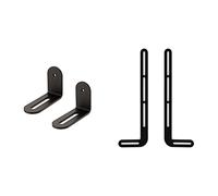 Pedestal Kit de supports de barre de son | Kit de ferrures pour rangement pratique et facile d'une barre de son sur le support TV Pedestal | Convient au support TV Pedestal (noir)