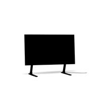 Pedestal Meuble TV Bas Bendy sur Pied, Charbon de Bois