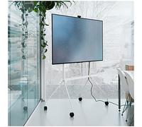 Pedestal Moon PRO Support TV Roulant pour Écran de 40 à 75 Pouces | Chariot Mobile avec Roulettes pour Salle de Conférence, Exposition | Support Professionnel